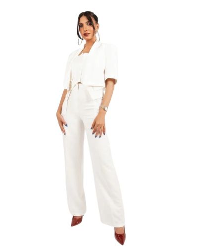 Shiny White Pants