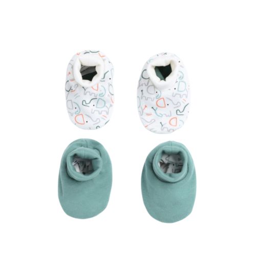 Printed Baby Slippers Pack Of 2