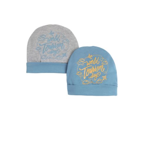 Printed Baby Baby Hats Pack Of 2