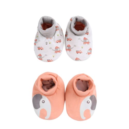 Printed Baby Slippers Pack Of 2