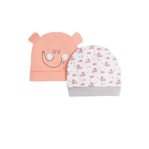 Printed Baby Baby Hats Pack Of 2
