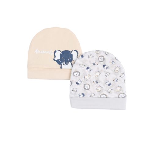 Printed Baby Baby Hats Pack Of 2