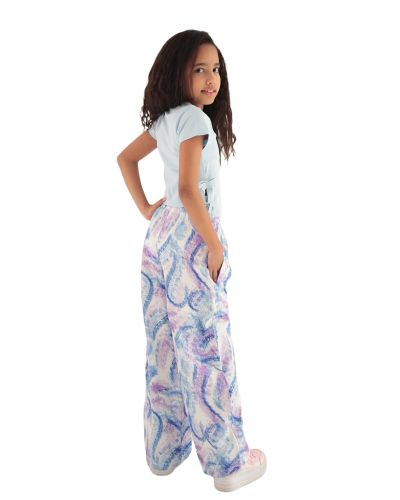 Pants Lotus Purple and -Blue-6 yrs