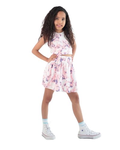 Skirt set-Pink-8 yrs