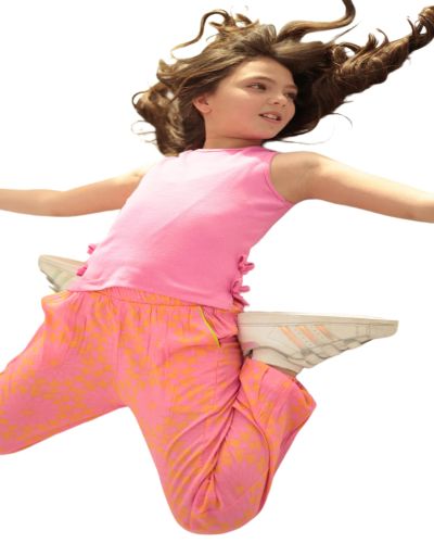 Sleeves Top-Pink-6 yrs