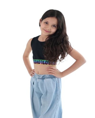 Crop top-mix colour-6 yrs