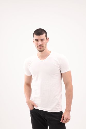 Men's V-Cut Short Sleeve