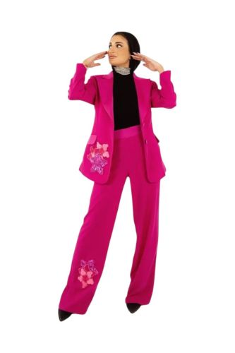 Crepe Pink Pants