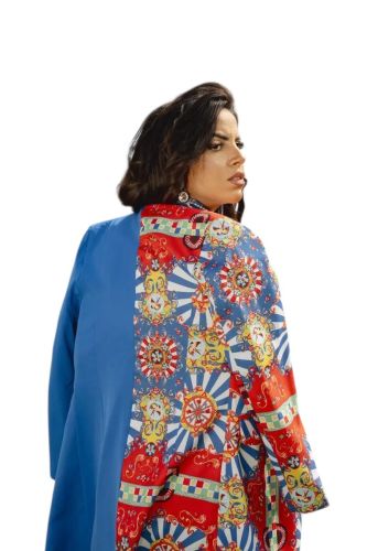 Royal Blue Blazer-Royal Blue-S