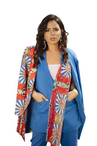 Royal Blue Blazer-Royal Blue-S