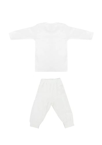 Baby Thermal Set-White-0-3 mth