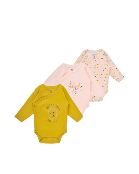 Baby Kimono Pack Of 3 -0-3 mth