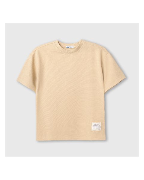 Textured  Ribbed T-shirt