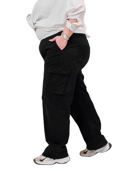 plus size cargo pants -Beige-48
