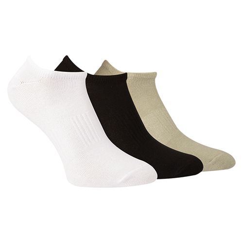A Pack Of 3 Pieces LowCut Plain Socks MultiColoure