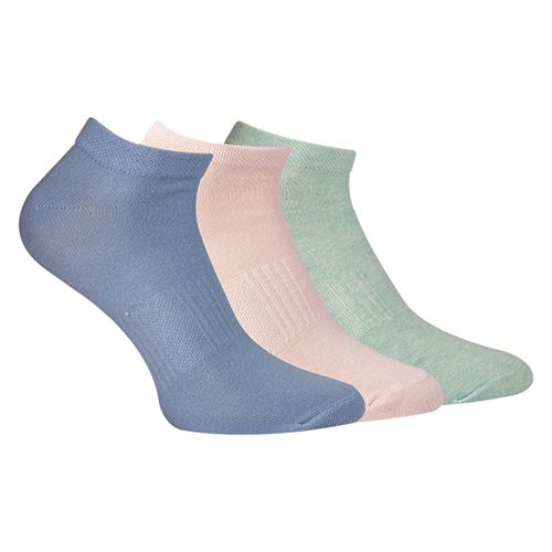 A Pack Of 3 Pieces Ankle Plain Socks MultiColoure-mix colour-36
