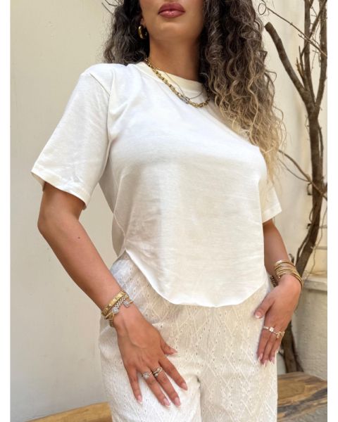 Capri’s White Tee (Non transparent)