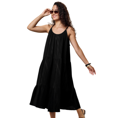 double voile cotton dress