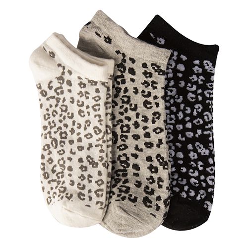 A Pack Of 3 Pieces Ankle Printed Socks MultiColoure