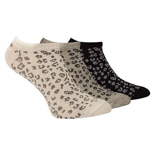 A Pack Of 3 Pieces Ankle Printed Socks MultiColoure-mix colour-36