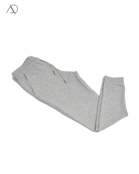 SLIM FIT JOGGING TROUSERS-Light Gray-M