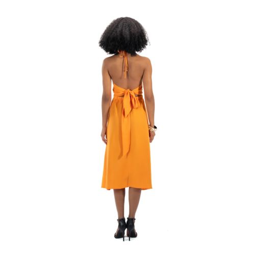 Cross Loop Midi Dress