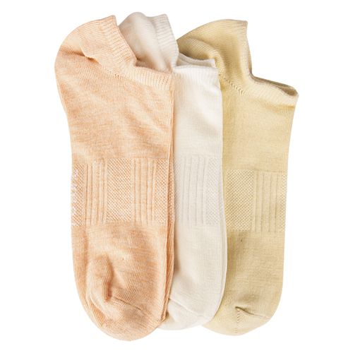 A Pack Of 3 Pieces LowCut Plain Socks MultiColoure