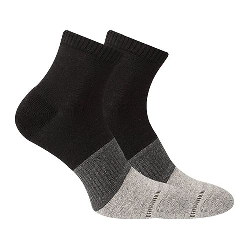 Short Plain Socks Liner Heel And Toe MultiColoure For Men