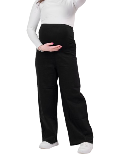 Maternity wide-leg pants-light wash-38 in - XL