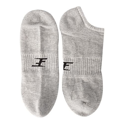 LowCut Plain Socks Liner Heel And Toe Grey For Men