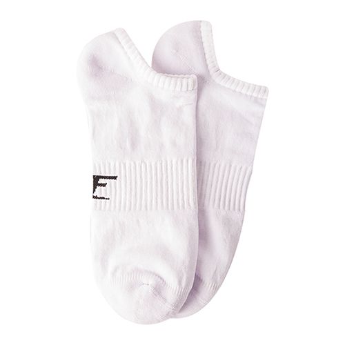 LowCut Plain Socks Liner Heel And Toe White For Men-White-40