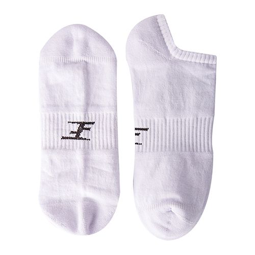 LowCut Plain Socks Liner Heel And Toe White For Men