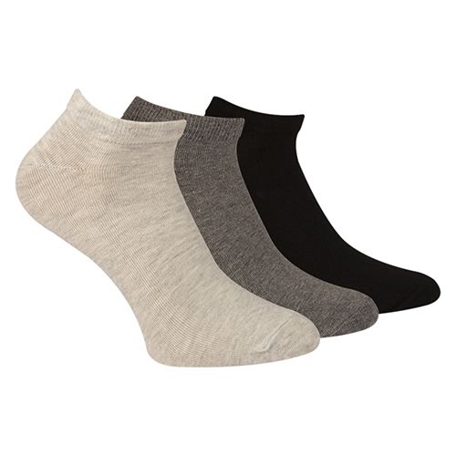 A Pack Of 3 Pieces Ankle Printed Socks MultiColoure-mix colour-36