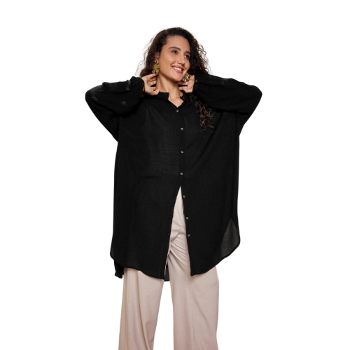 Pure Cotton gauze shirt