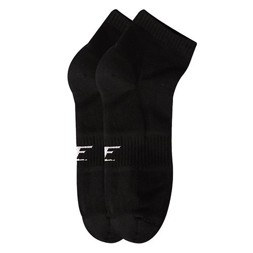 Short Plain Socks Liner Heel And Toe Black For Men-Black-40