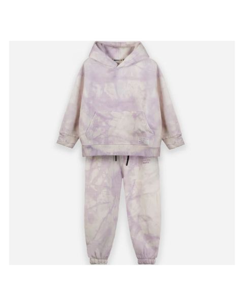 Tie-Dye Hoodie Set-4 yrs-Mauve