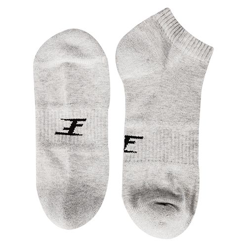 Ankle Plain Socks Liner Heel And Toe Grey For Men-Gray-40