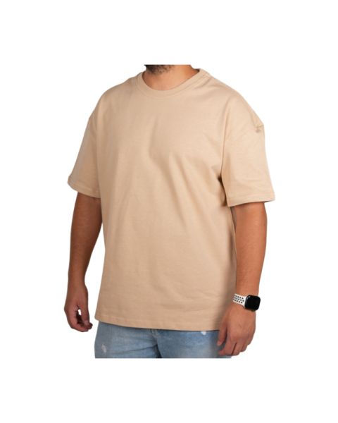 BLNK Oversized T-Shirt-Beige-S