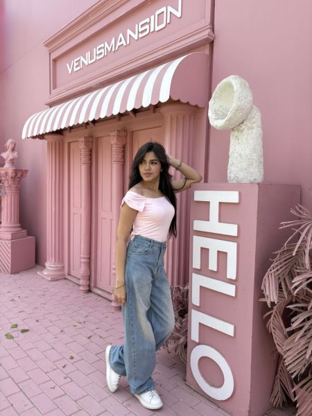 Pure Cotton Strap Top-Pink