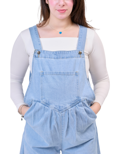 Maternity jumpsuit-Blue-L