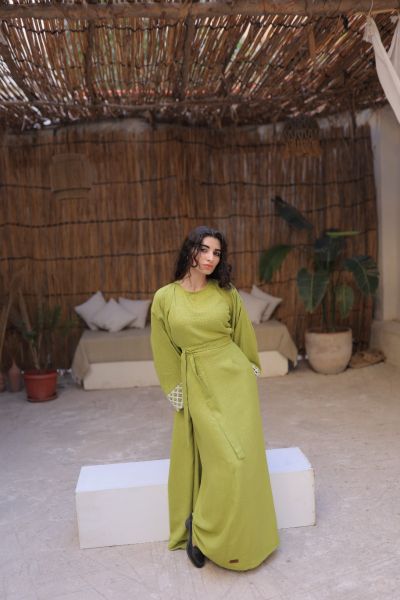 Comfy Wrap Skirt-Lime-One Size