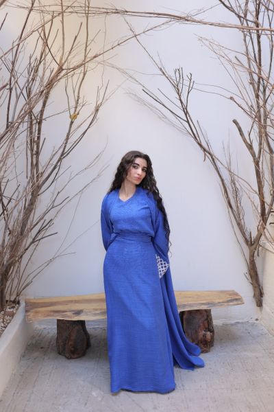 Comfy Wrap Skirt-Royal Blue-One Size