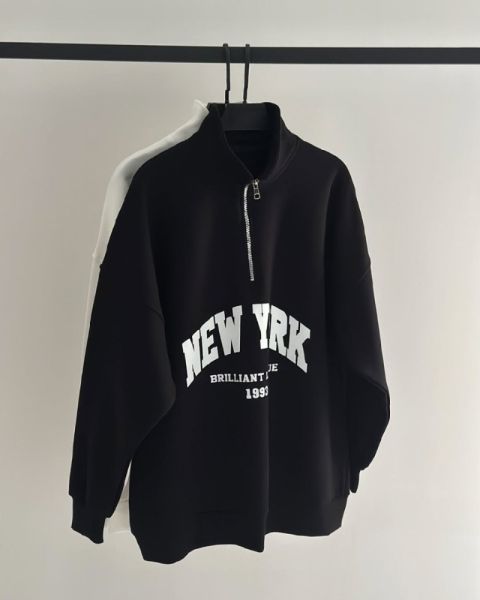 new york Quarter Zip Sweatshirt