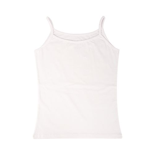 Basic Plain Protel White For Women-White-M