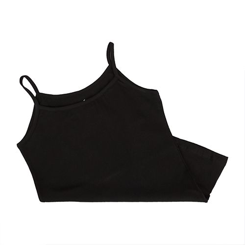Basic Plain Protel Black For Women-Black-M