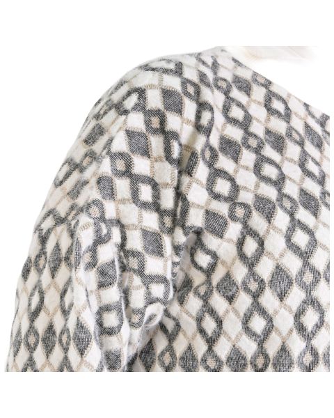 demure white Mohair Suit 