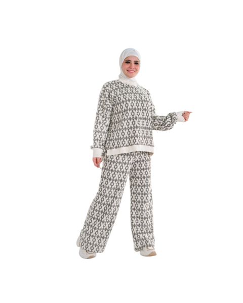 demure white Mohair Suit 
