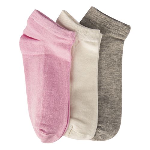 A Pack Of 3 Pieces LowCut Plain Socks MultiColoure