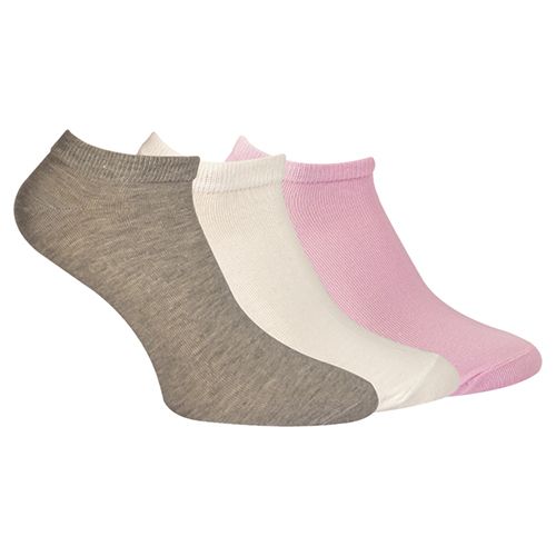 A Pack Of 3 Pieces LowCut Plain Socks MultiColoure