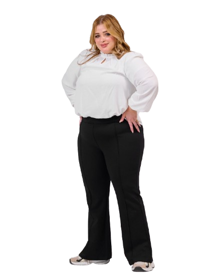 plus size flared leggings-48